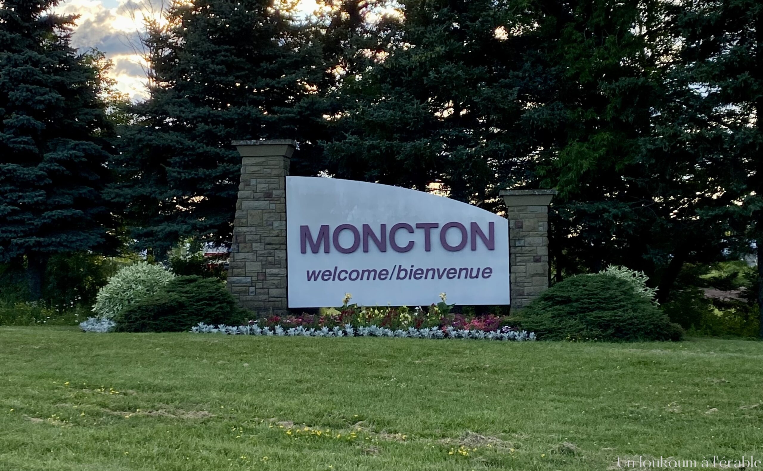 panneau d'accueil de Moncton